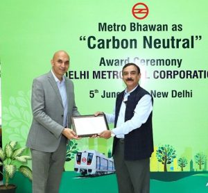 Delhi Metro headquarters achieves Carbon Neutral certification