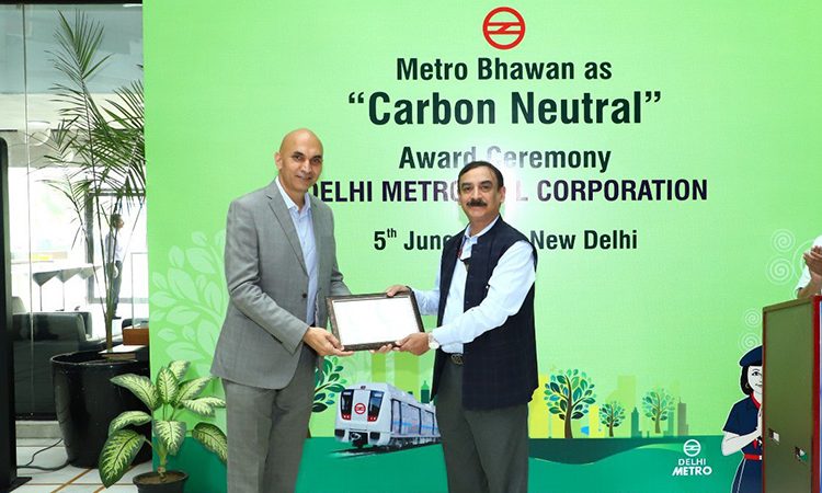 Delhi Metro headquarters achieves Carbon Neutral certification