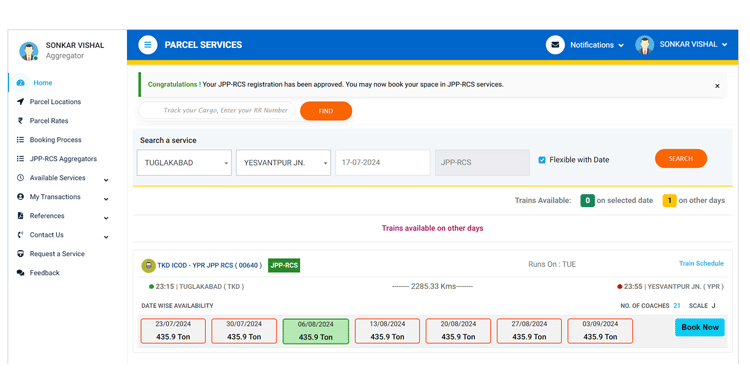 Raman Arora, from the Centre for Railway Information Systems (CRIS), Ministry of Railways, Govt. of India, shares his insight into Indian Railways’ new integrated cargo service that forms part of plans by the operator to overhaul its parcel business.