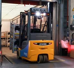 DB Schenker pilots remote-controlled forklifts in Kassel, Germany