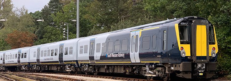 South Western Railway unveils refurbished Class 458 trains