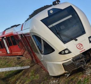 Train derailment at unmanned crossing reported in the Netherlands