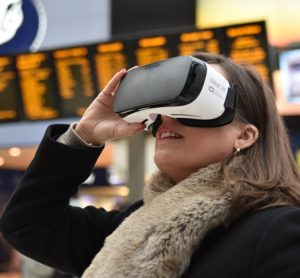 Virtual reality allows commuters to view the new Waterloo station