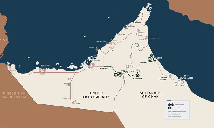 The agreement between Hafeet Rail and Progress Rail supports the development of a safe and sustainable Omani-Emirati railway network, with locomotives specifically designed to withstand the region's unique climatic and geographical conditions.